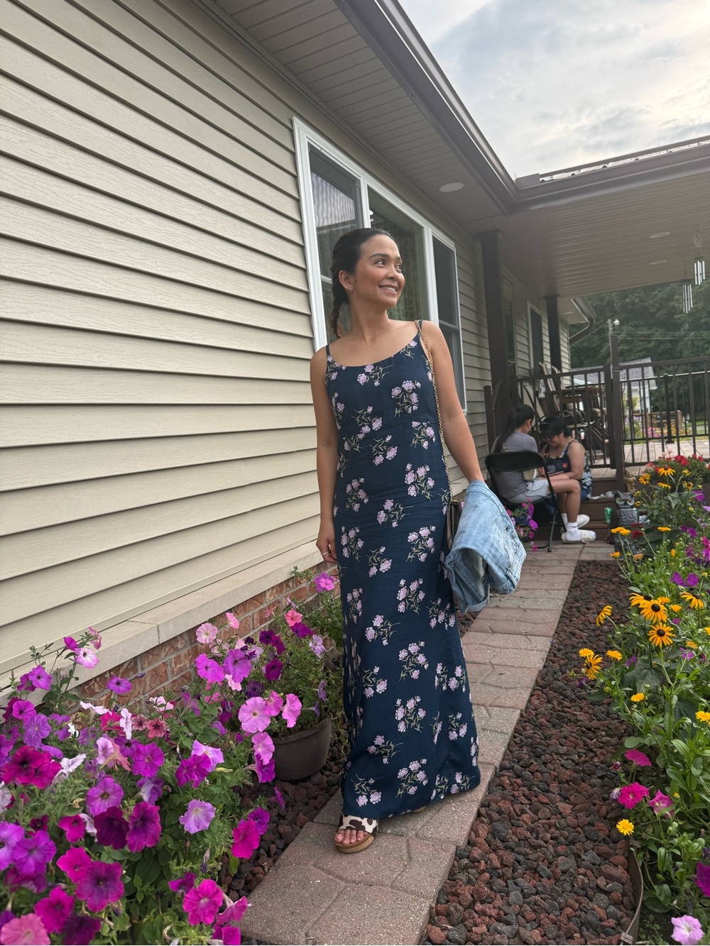 Vintage GAP Floral Cami Maxi 1990s Dress - Picture 3 of 3